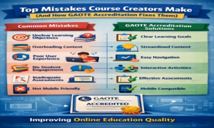 Top Mistakes Course Creators Make (And How GAOTE Accreditation Fixes Them)